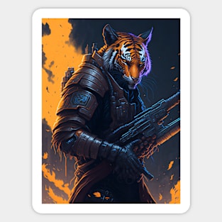 Tiger's Techno Inferno Sticker